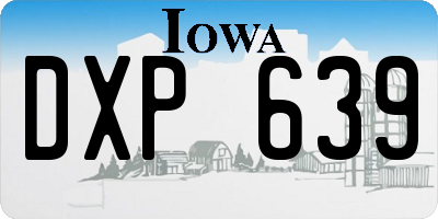 IA license plate DXP639