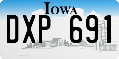 IA license plate DXP691