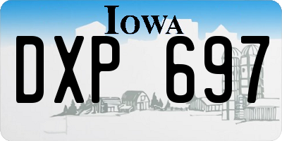 IA license plate DXP697