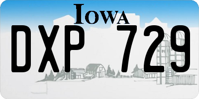 IA license plate DXP729
