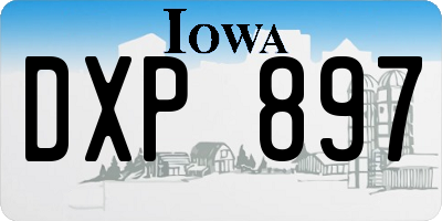 IA license plate DXP897