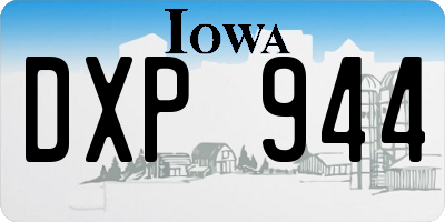 IA license plate DXP944