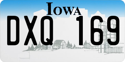 IA license plate DXQ169