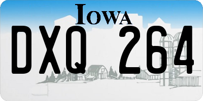 IA license plate DXQ264