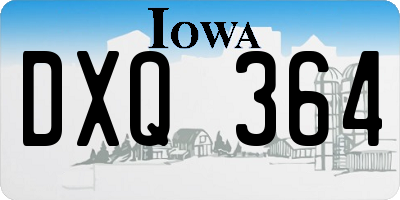 IA license plate DXQ364