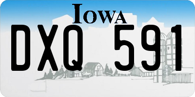 IA license plate DXQ591