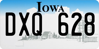 IA license plate DXQ628