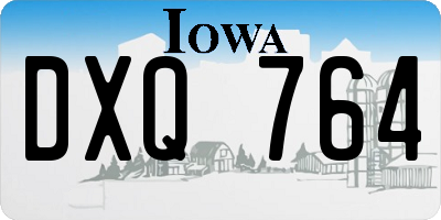 IA license plate DXQ764