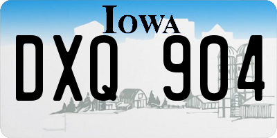 IA license plate DXQ904