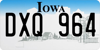 IA license plate DXQ964