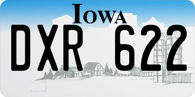 IA license plate DXR622