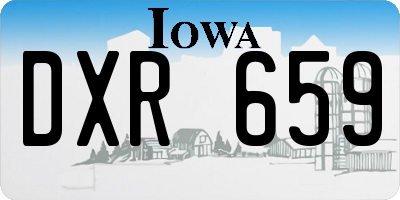 IA license plate DXR659