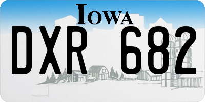IA license plate DXR682