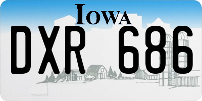 IA license plate DXR686