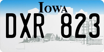 IA license plate DXR823