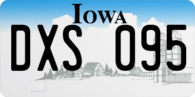 IA license plate DXS095