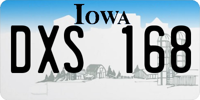 IA license plate DXS168