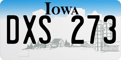 IA license plate DXS273