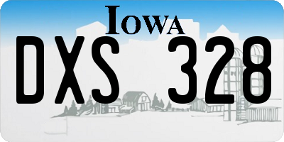 IA license plate DXS328