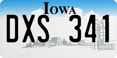 IA license plate DXS341