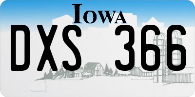 IA license plate DXS366