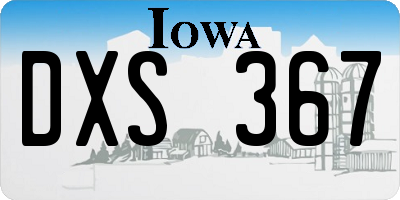 IA license plate DXS367