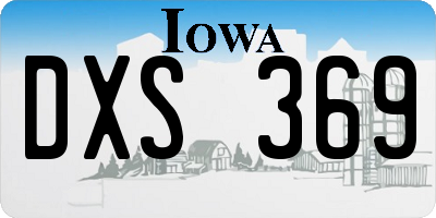 IA license plate DXS369