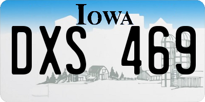IA license plate DXS469