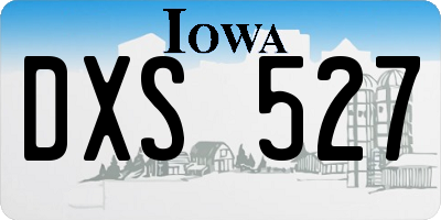 IA license plate DXS527