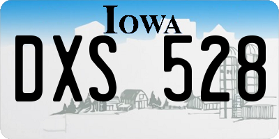 IA license plate DXS528