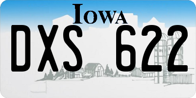 IA license plate DXS622