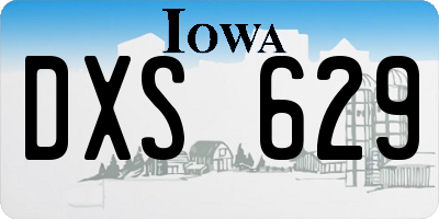 IA license plate DXS629