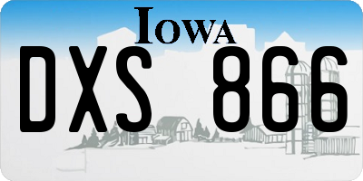 IA license plate DXS866