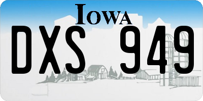 IA license plate DXS949