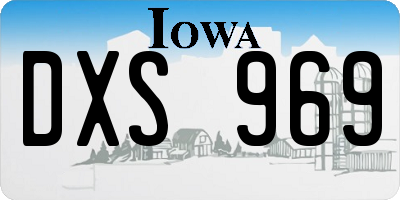 IA license plate DXS969