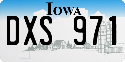 IA license plate DXS971