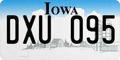 IA license plate DXU095