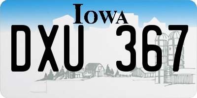 IA license plate DXU367