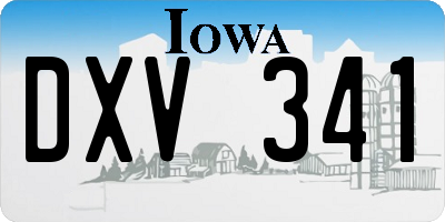 IA license plate DXV341