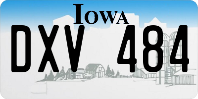 IA license plate DXV484