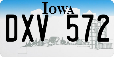 IA license plate DXV572