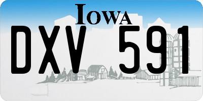 IA license plate DXV591