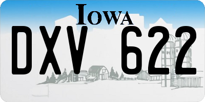 IA license plate DXV622