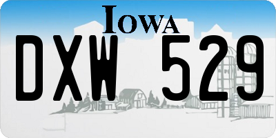 IA license plate DXW529