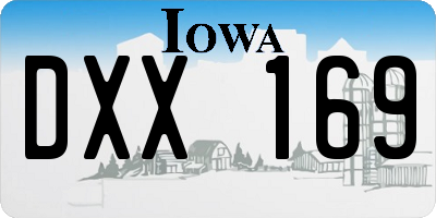 IA license plate DXX169