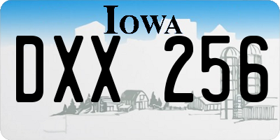 IA license plate DXX256