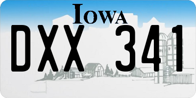 IA license plate DXX341