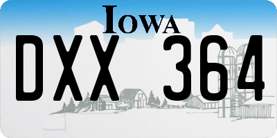 IA license plate DXX364