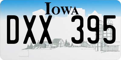 IA license plate DXX395