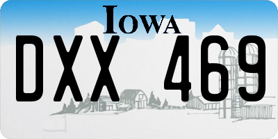 IA license plate DXX469